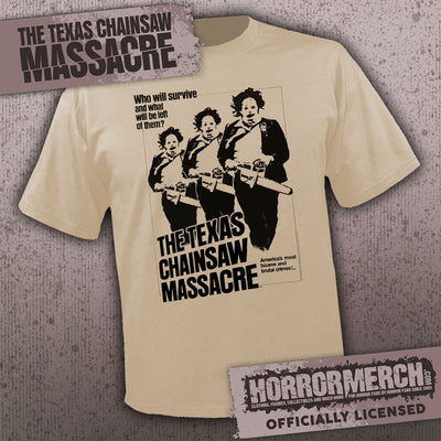 Texas Chainsaw Massacre -  Triplicate (Tan) [Mens Shirt]