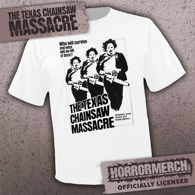 Texas Chainsaw Massacre -  Triplicate (White) [Mens Shirt]