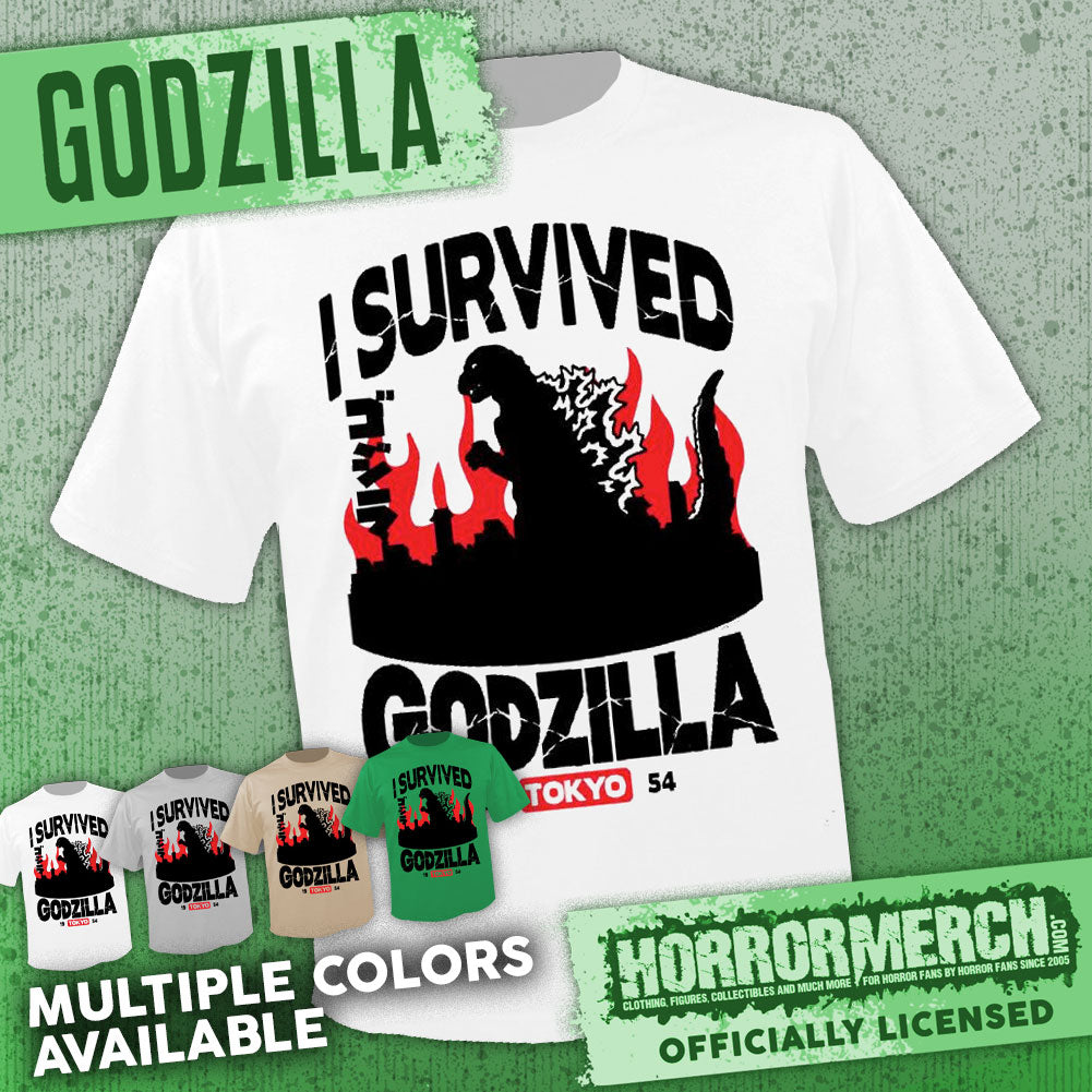 Godzilla - I Survived Godzilla (Multiple Colors) [Mens Shirt]