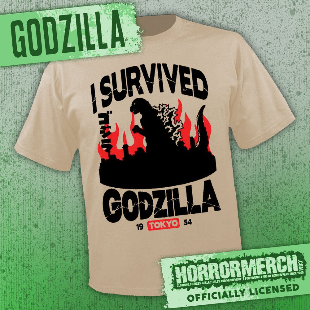 Godzilla - I Survived Godzilla (Multiple Colors) [Mens Shirt]