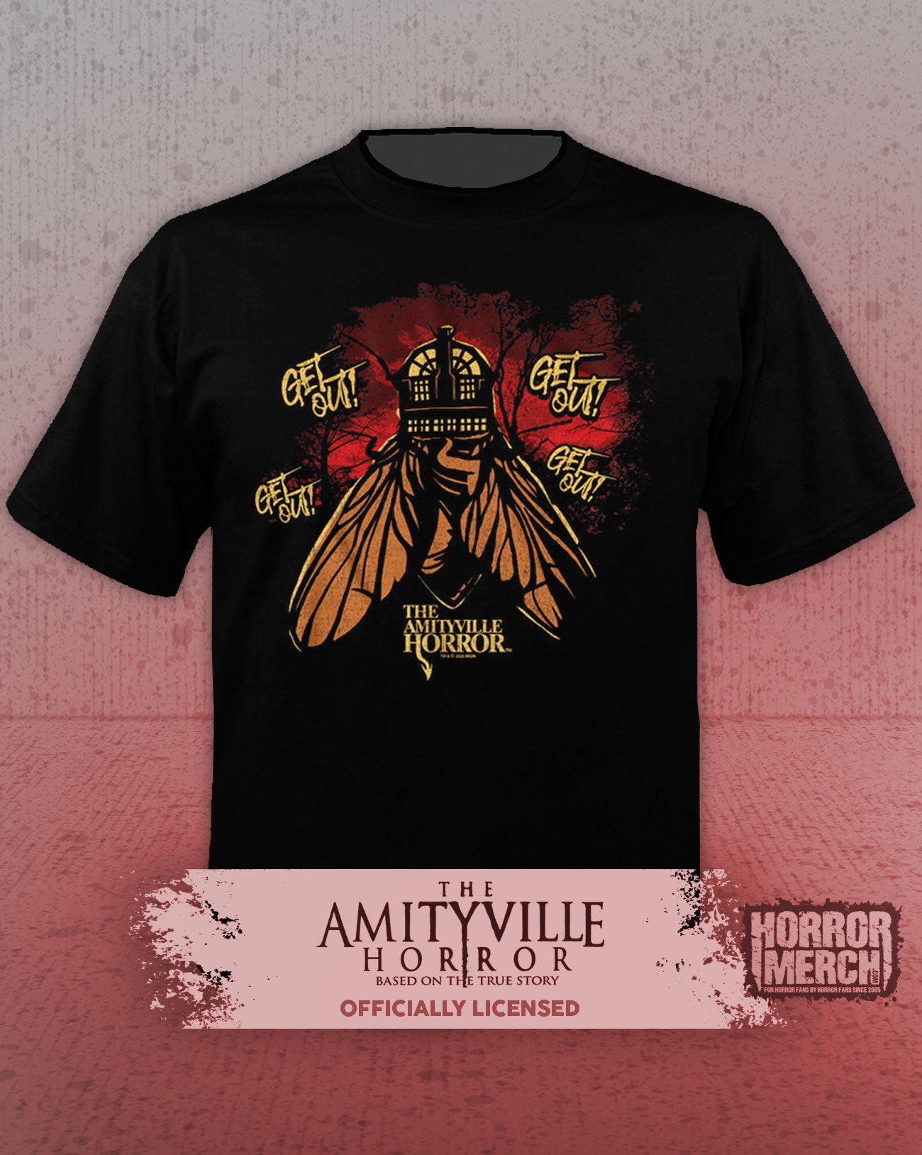 Amityville Horror - Get Out Mens Shirt
