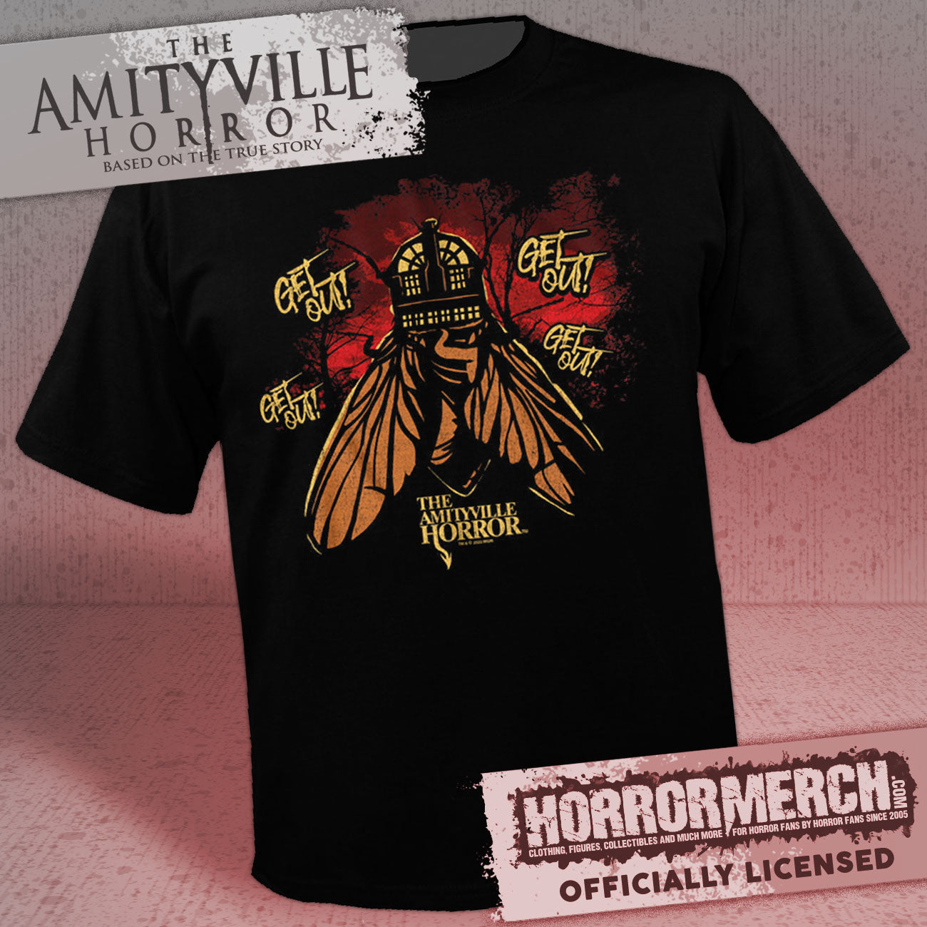 Amityville Horror - Get Out Mens Shirt