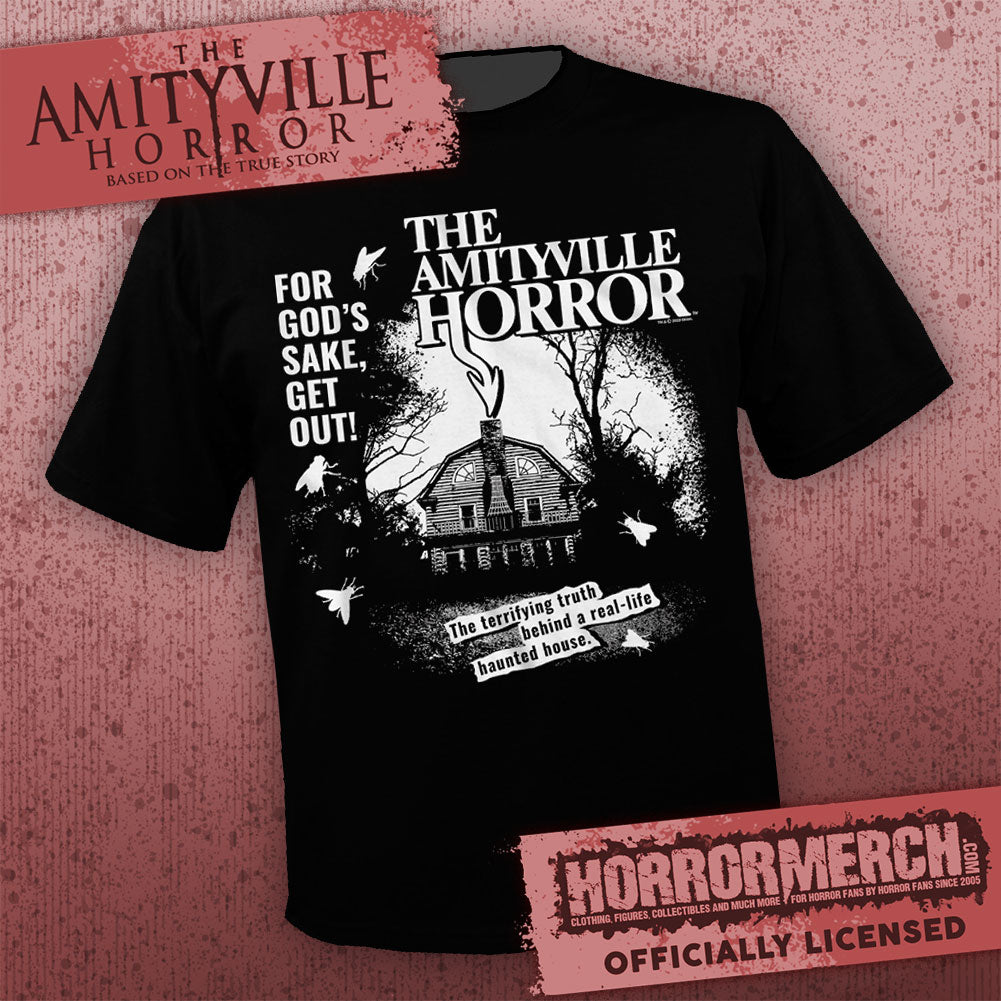Amityville Horror - For Gods Sake Get Out (BW) Womens Shirt