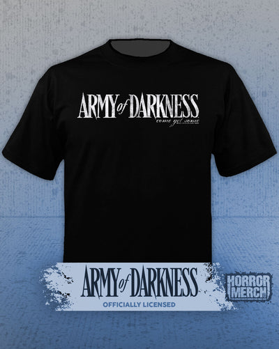 Army Of Darkness - Come Get Some White Logo Mens Shirt