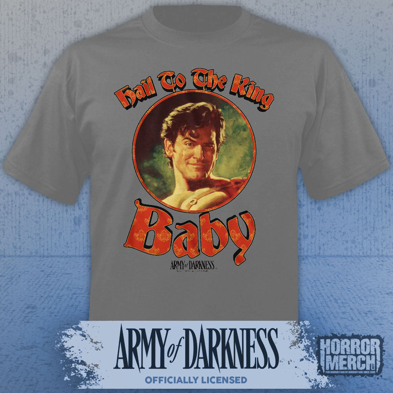 Army Of Darkness - Hail To The King Mens Shirt (Gray)