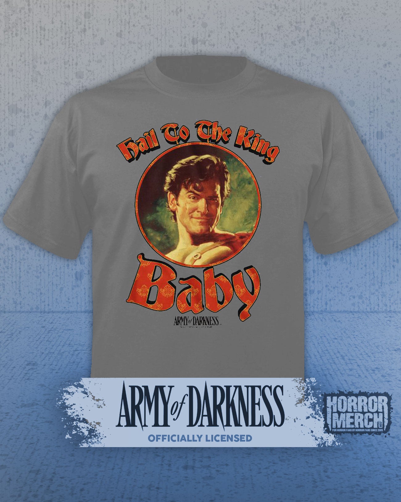 Army Of Darkness - Hail To The King Mens Shirt (Gray)