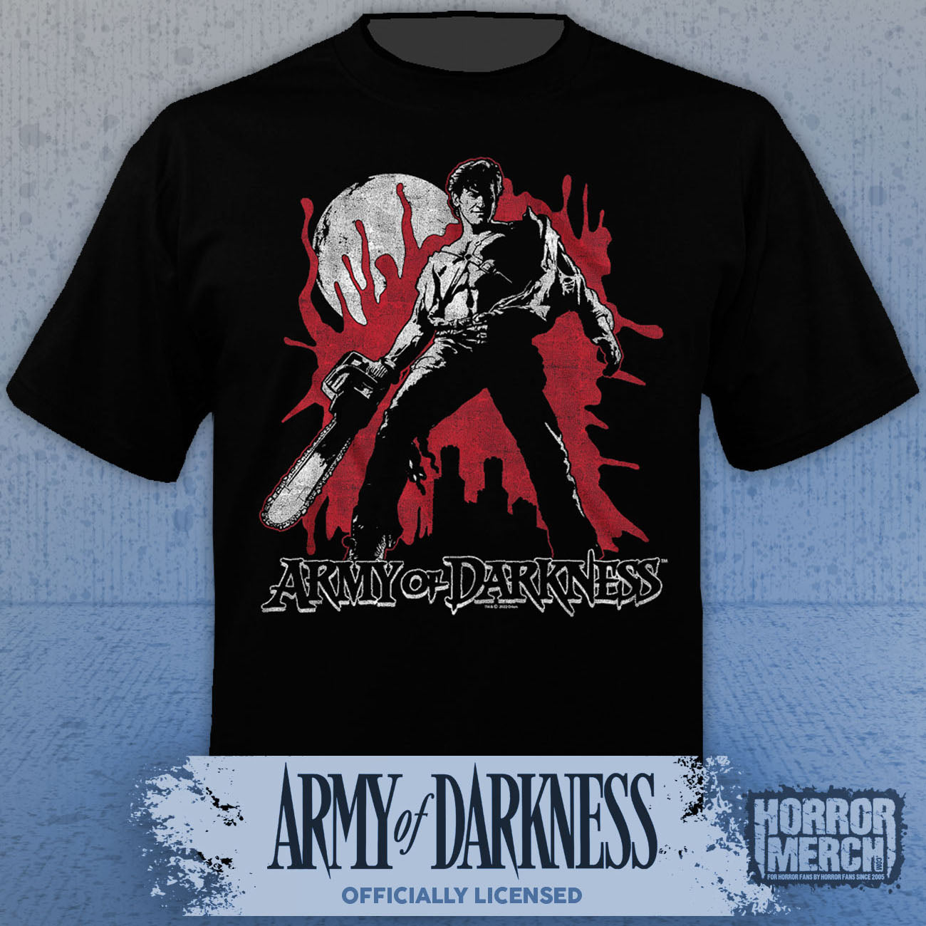 Army Of Darkness - Close-up (Splatter) Mens Shirt