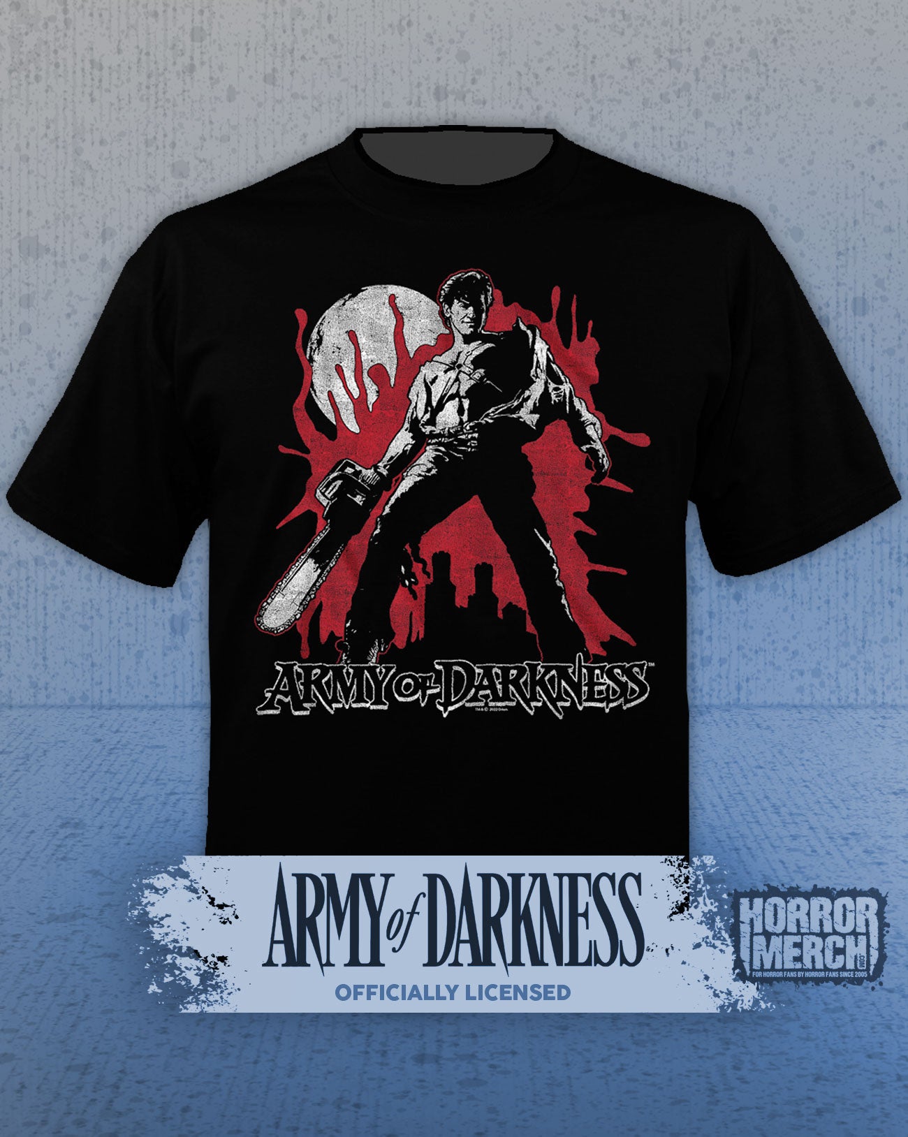 Army Of Darkness - Close-up (Splatter) Mens Shirt