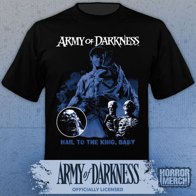 Army Of Darkness - Hail To The King (Blue Collage) Mens Shirt