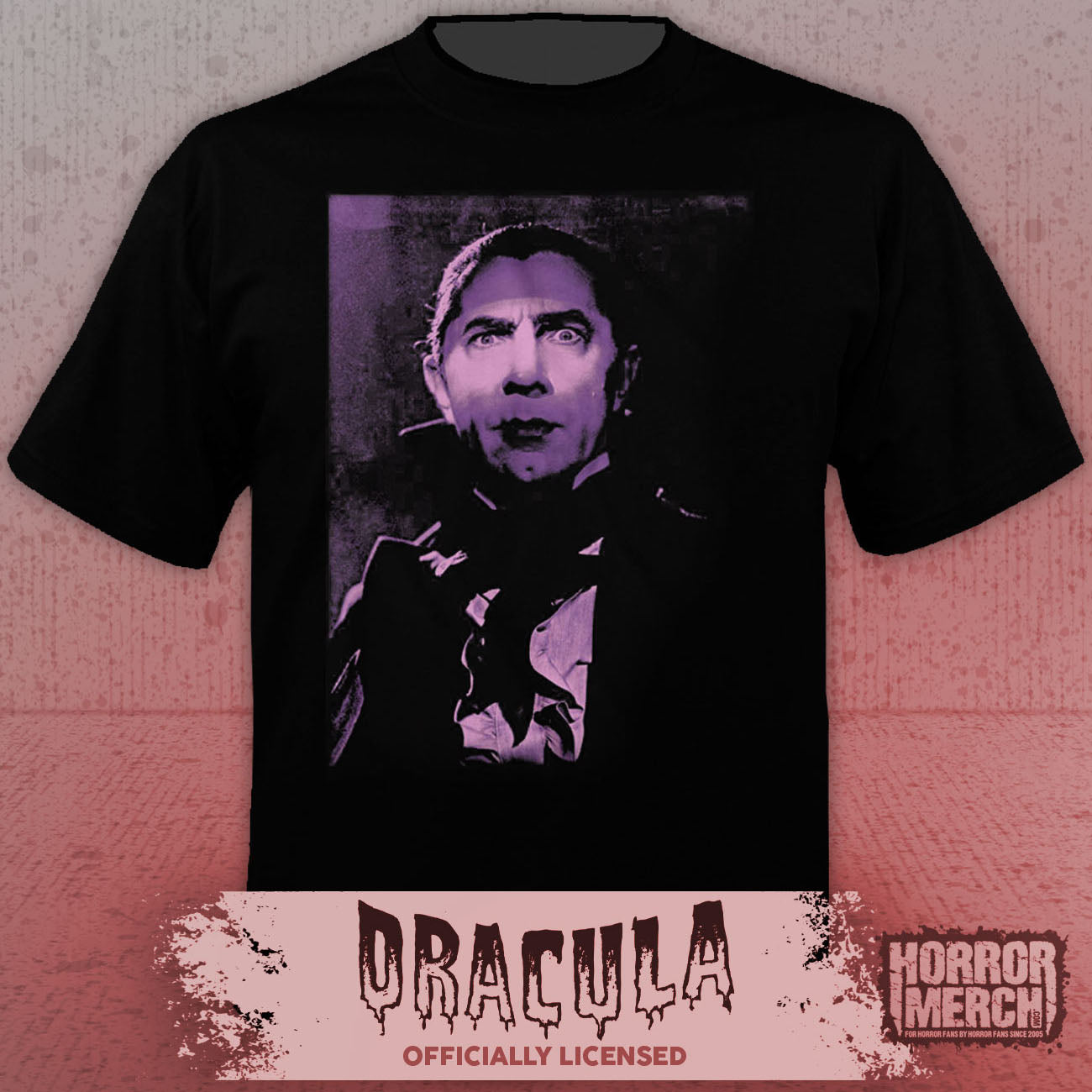 Dracula - Purple Shadows (Bela Lugosi) Womens Shirt