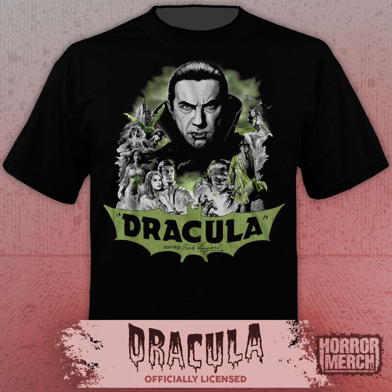 Dracula - Collage (Bela Lugosi) Mens Shirt