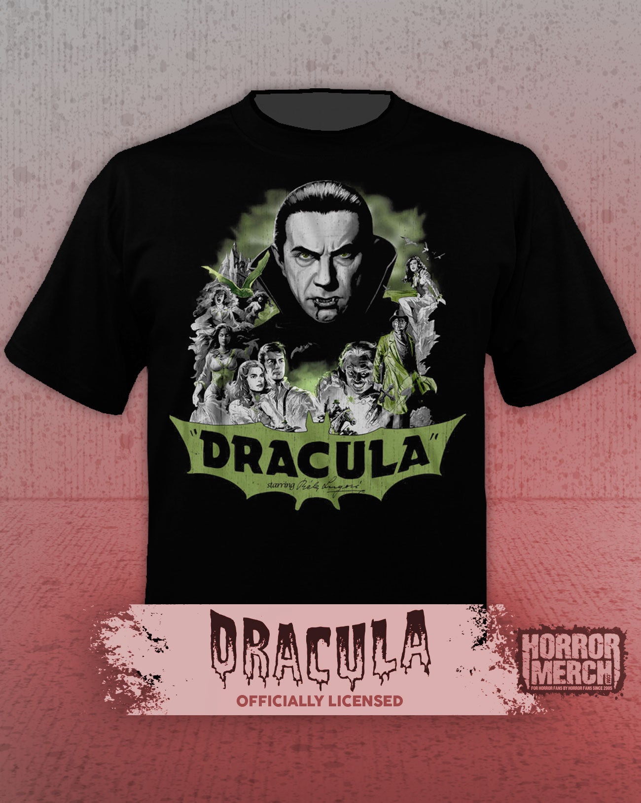 Dracula - Collage (Bela Lugosi) Mens Shirt