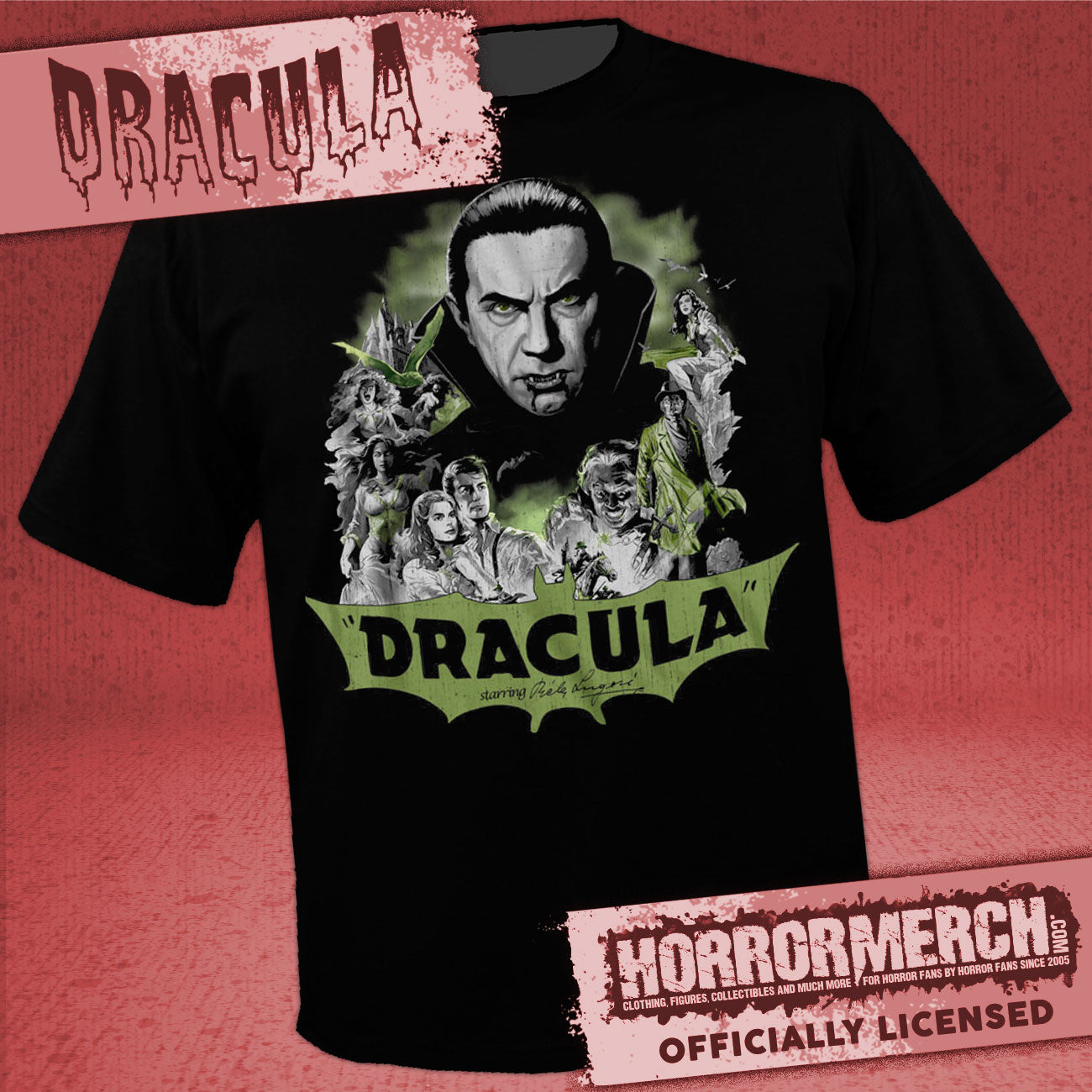Dracula - Collage (Bela Lugosi) Mens Shirt