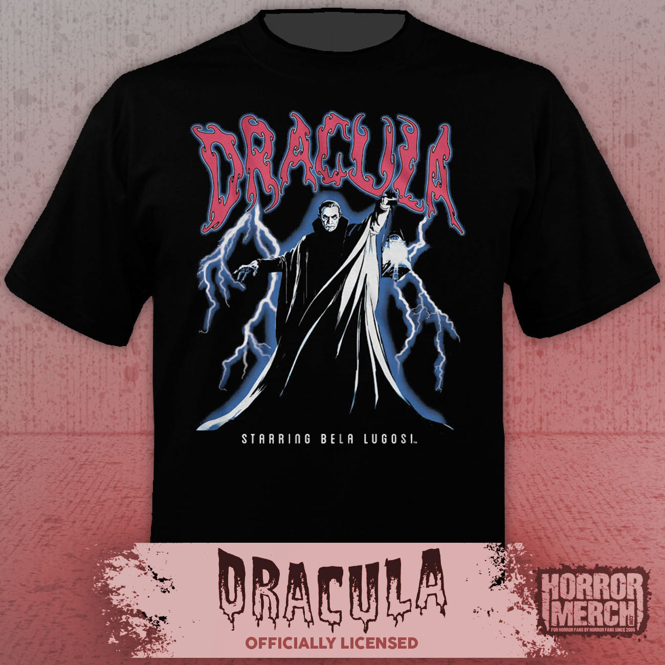 Dracula - Lightning (Bela Lugosi) Mens Shirt