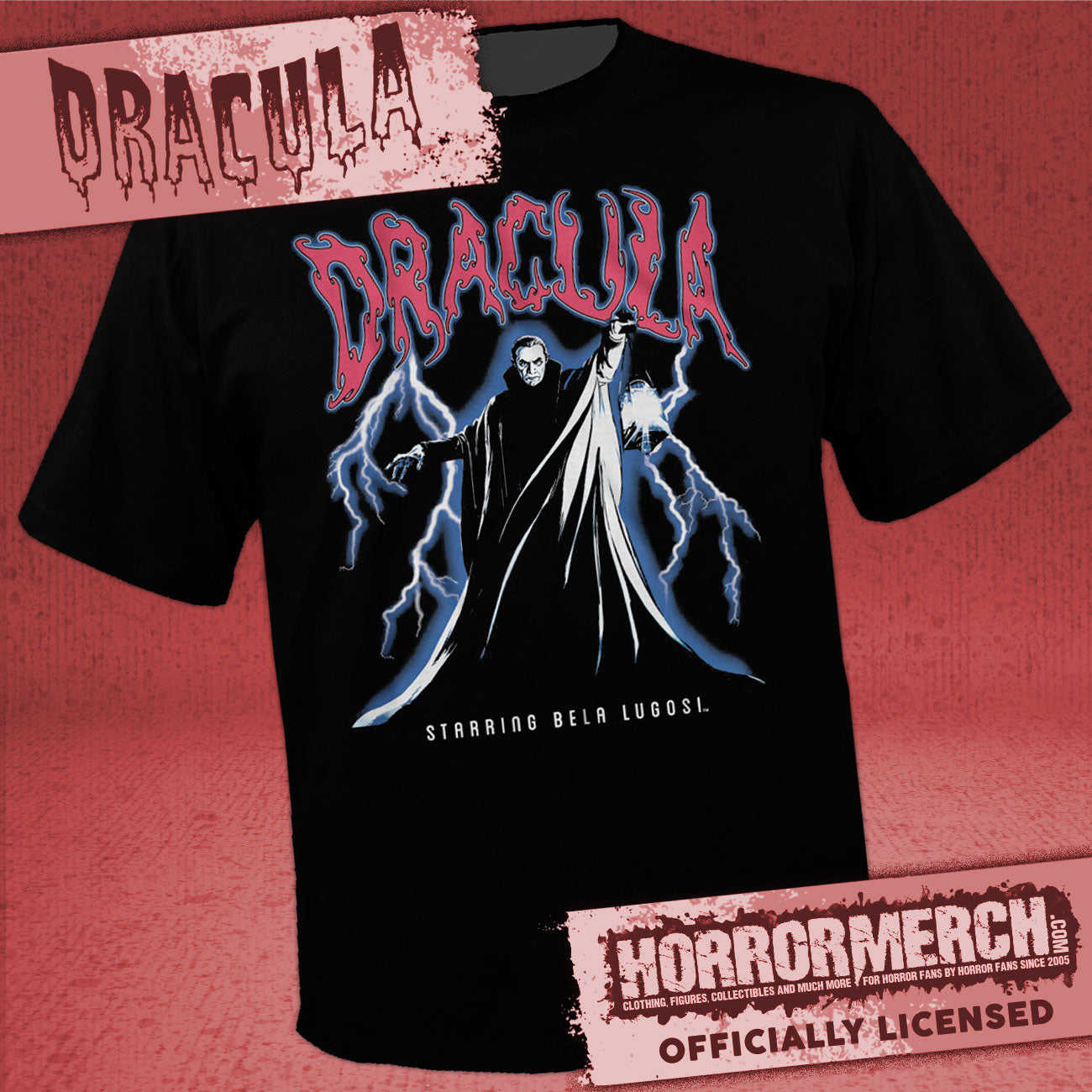 Dracula - Lightning (Bela Lugosi) Mens Shirt