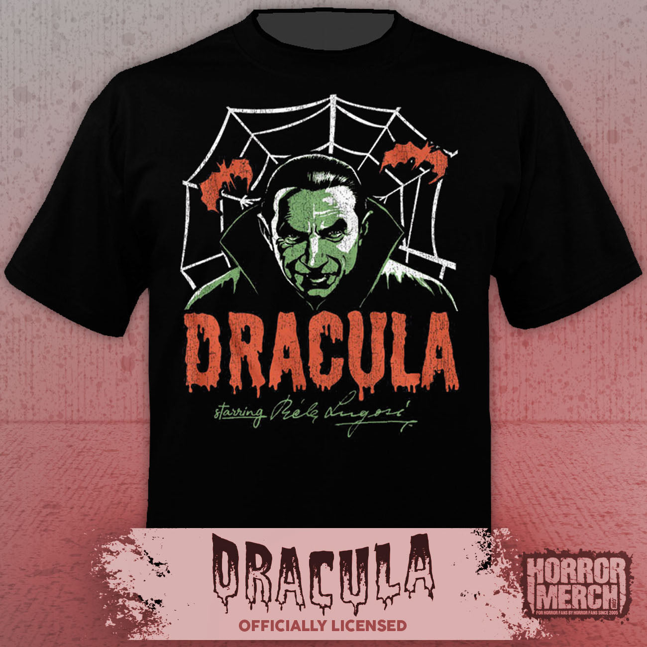 Dracula - Spider Web (Bela Lugosi) Mens Shirt