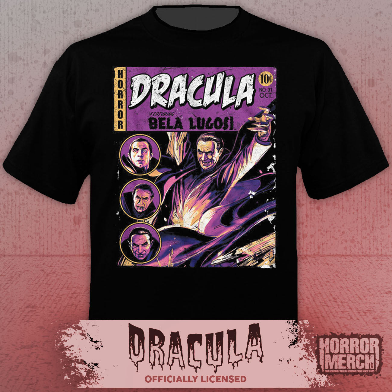 Dracula - Comic (Bela Lugosi) Mens Shirt