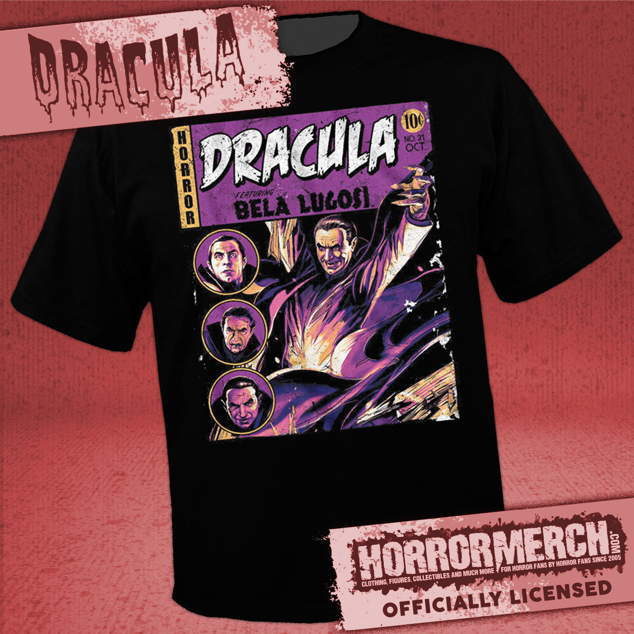 Dracula - Comic (Bela Lugosi) Mens Shirt