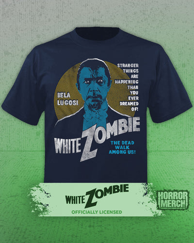 White Zombie - Dead Walk Among Us Womens Shirt (Blue)