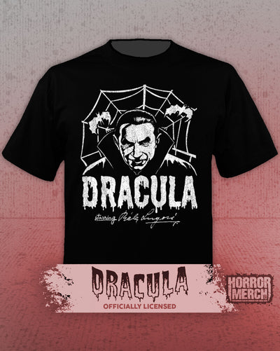 Dracula - Web (B&W) Womens Shirt