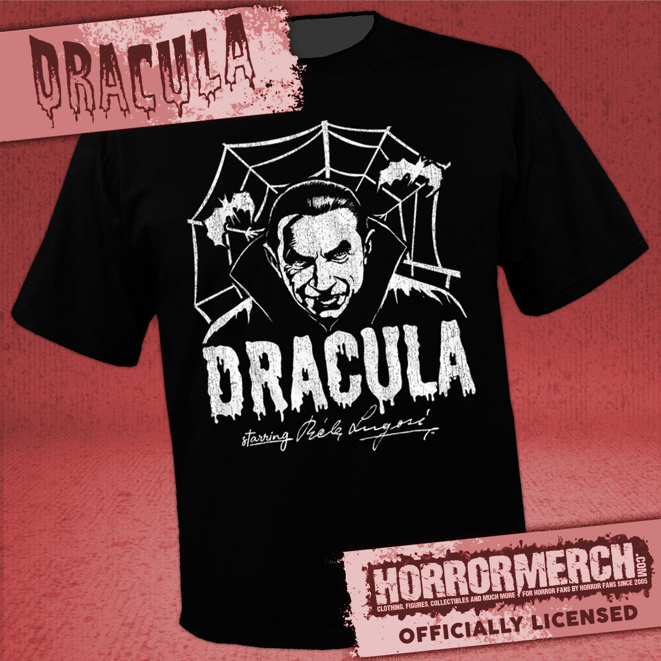 Dracula - Web (B&W) Womens Shirt