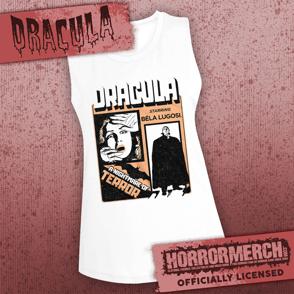 Dracula - Nightmare Of Terror (White) [Womens High Neck Tanktop]