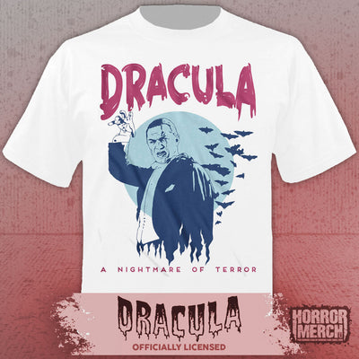 Dracula - A Nightmare Of Terror Mens Shirt (White)