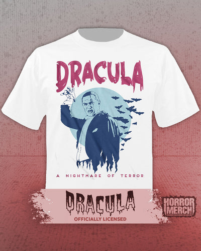 Dracula - A Nightmare Of Terror Mens Shirt (White)