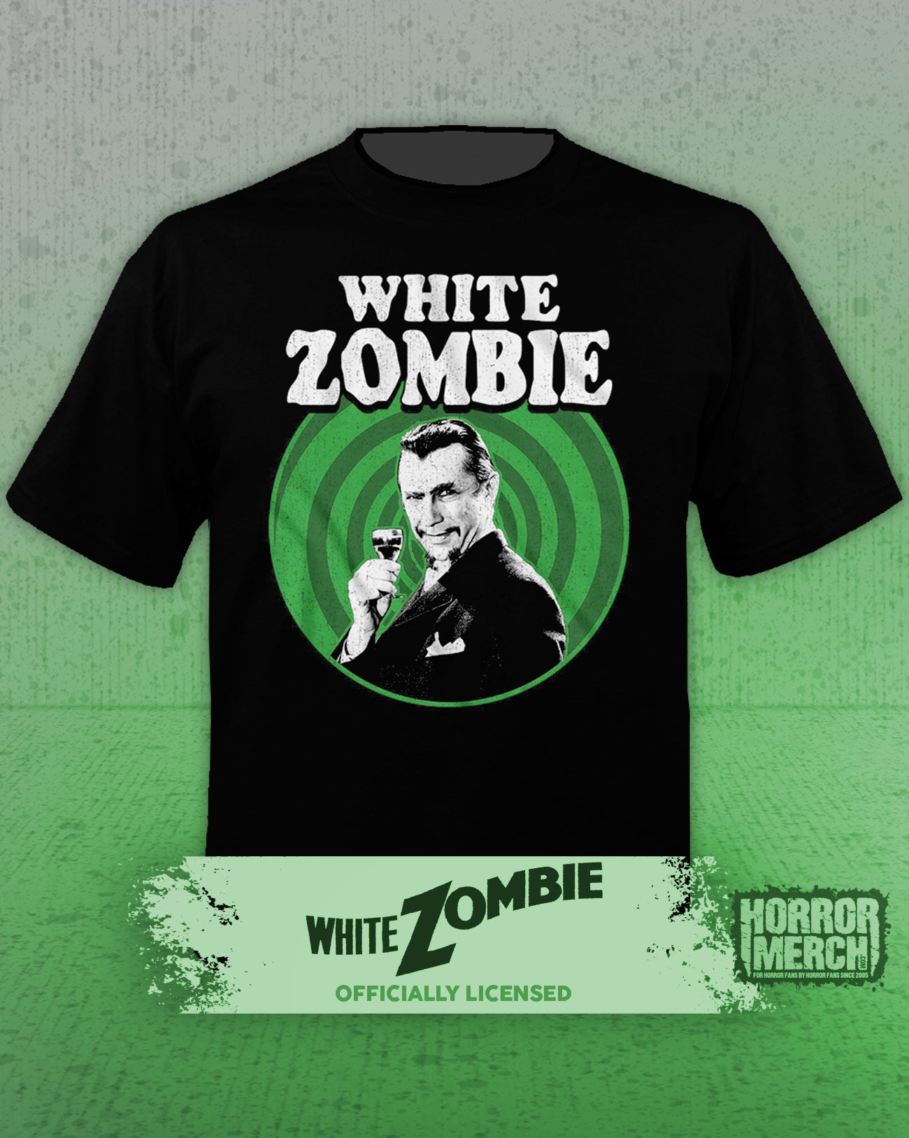 White Zombie - Green Swirl Womens Shirt