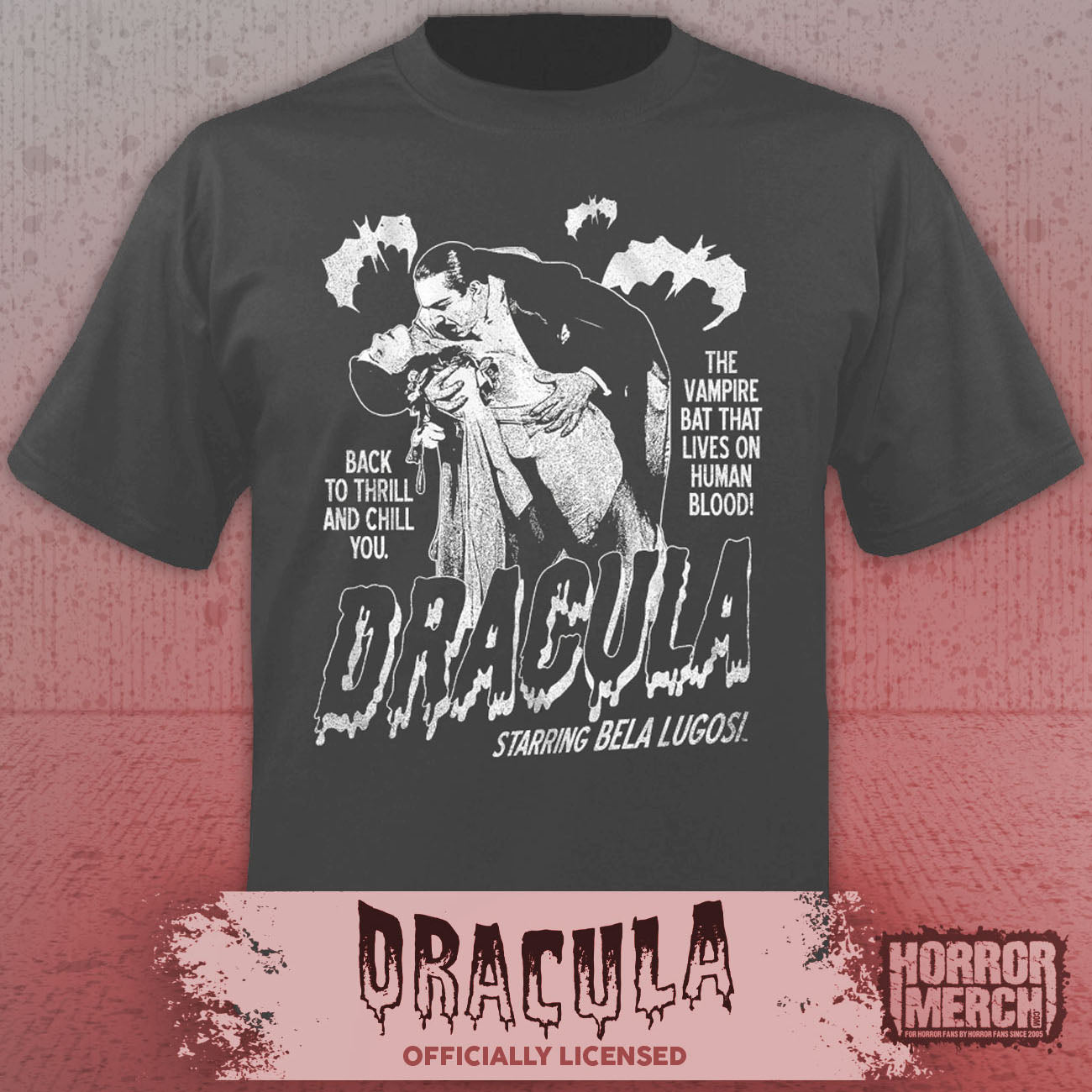 Dracula - Back To Thrill Mens Shirt (Gray)