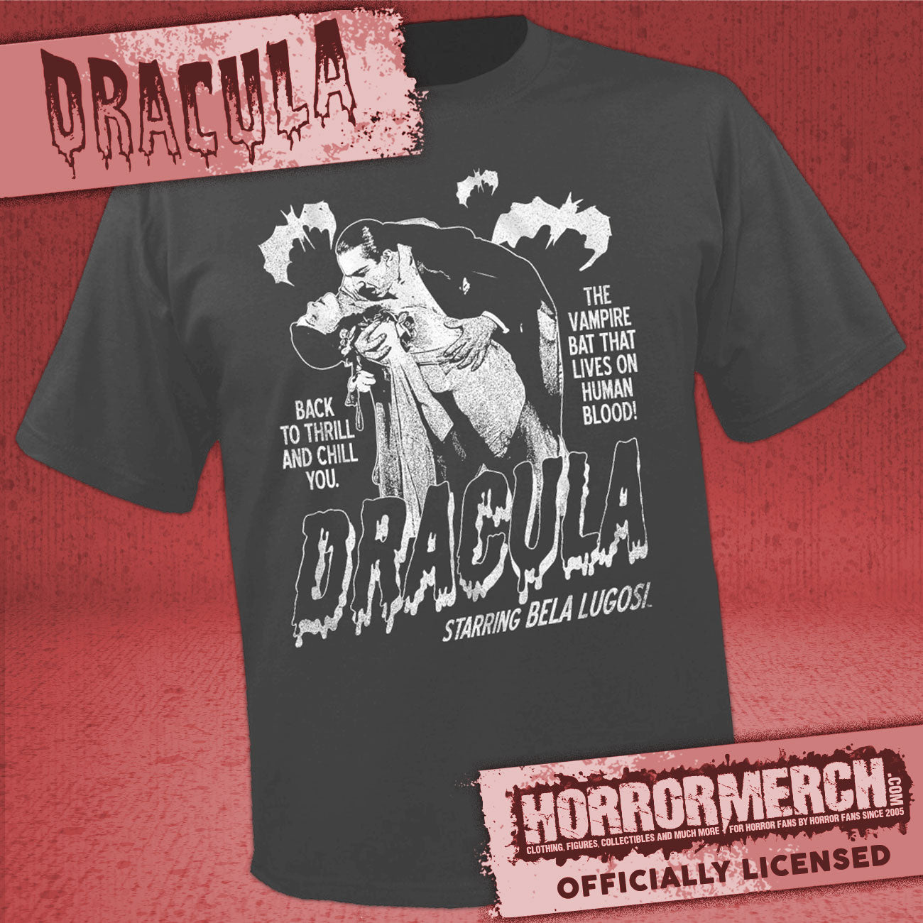 Dracula - Back To Thrill (Gray) Mens Shirt
