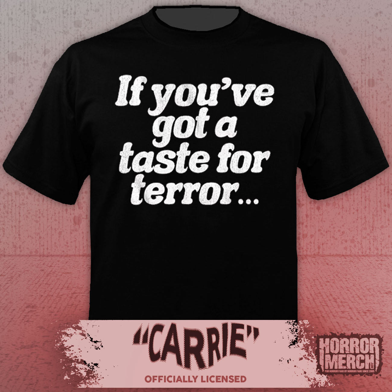 Carrie - Taste Of Terror (Front And Back Print) Mens Shirt