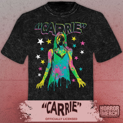 Carrie - Rainbow Splatter Mens Shirt (Mineral Wash)