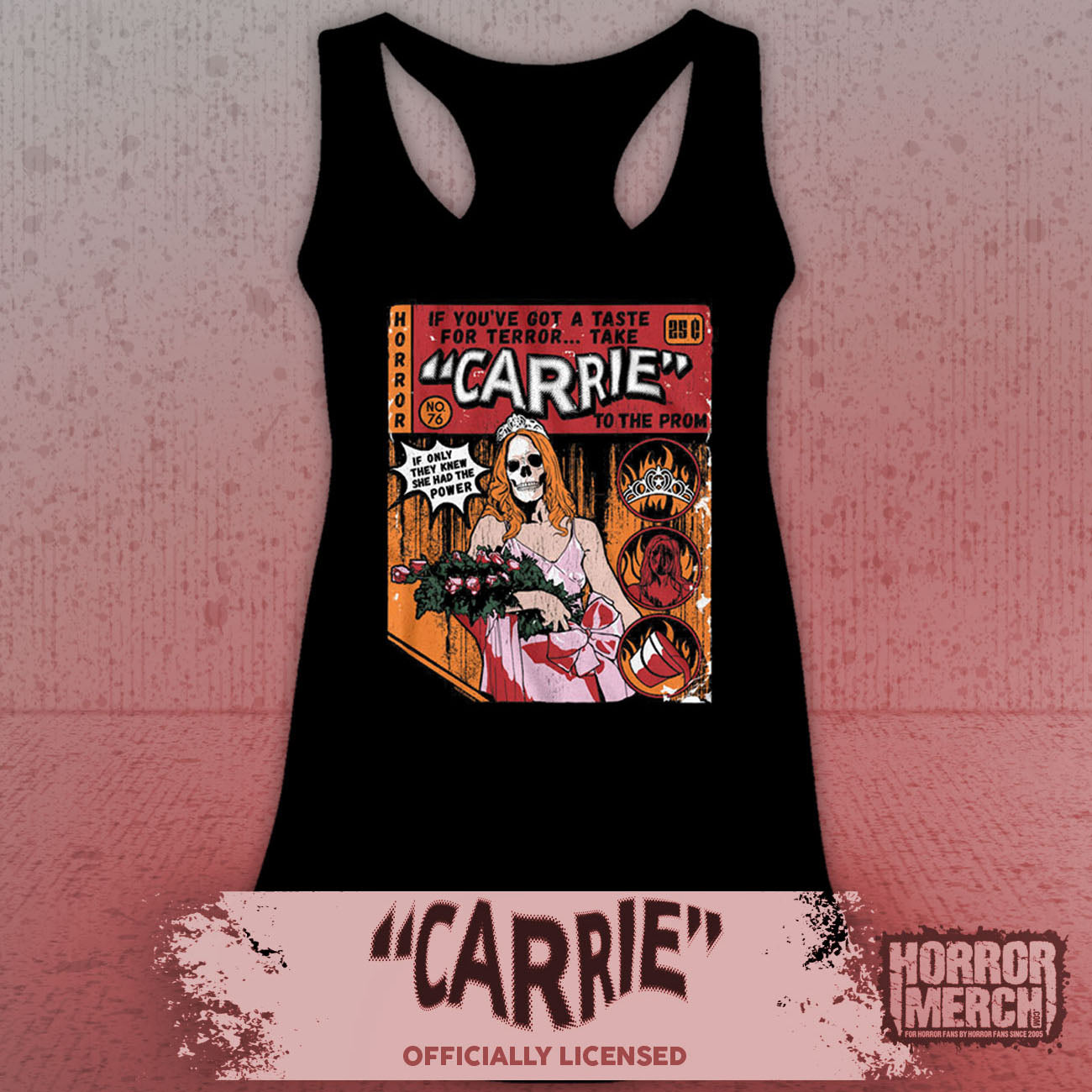 Carrie - Comic Womens Racerback Tanktop