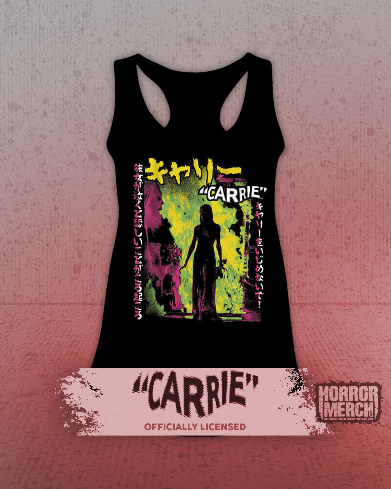 Carrie - Neon (Japanese) Womens Racerback Tanktop