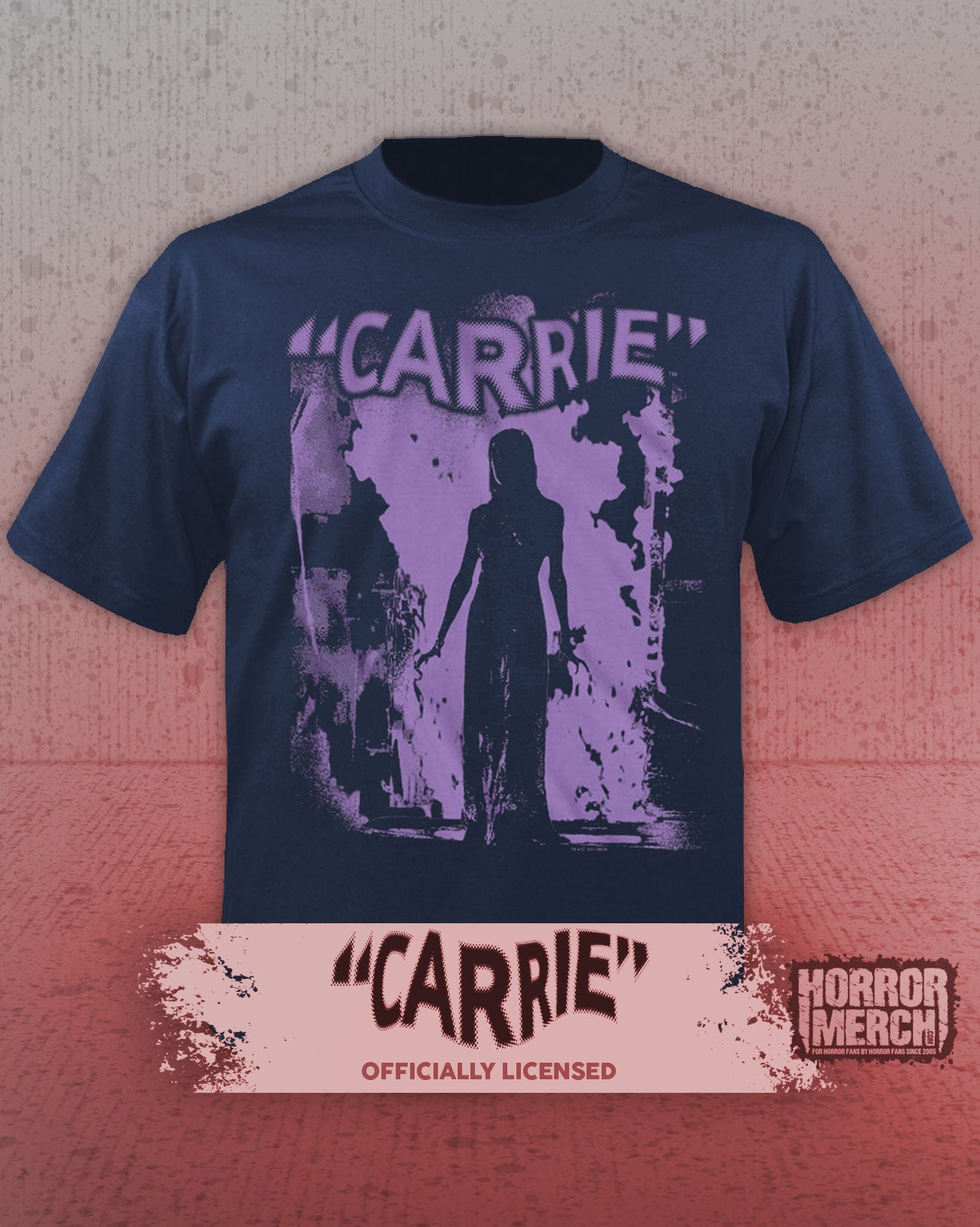 Carrie - Purple Flames Mens Shirt (Blue)