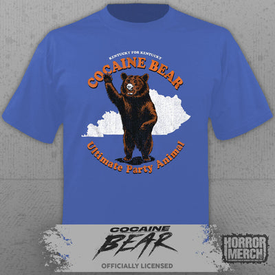 Cocaine Bear - Party Animal Mens Shirt (Blue)