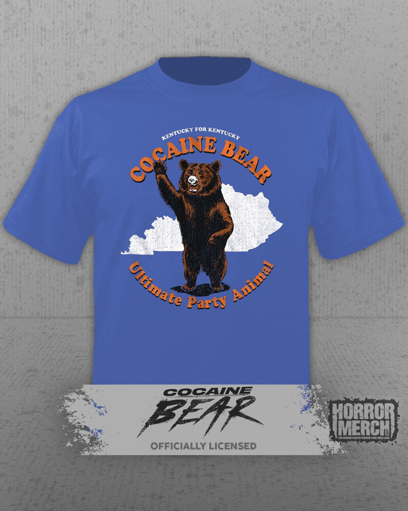 Cocaine Bear - Party Animal Mens Shirt (Blue)