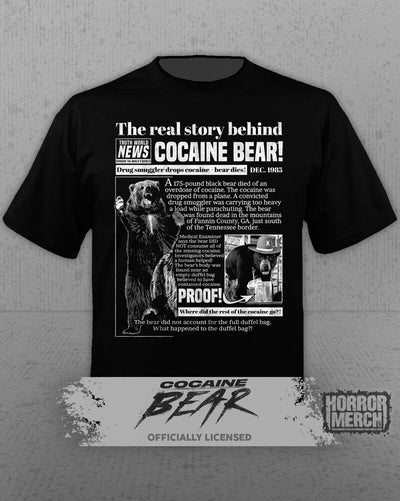 Cocaine Bear - Newspaper Mens Shirt