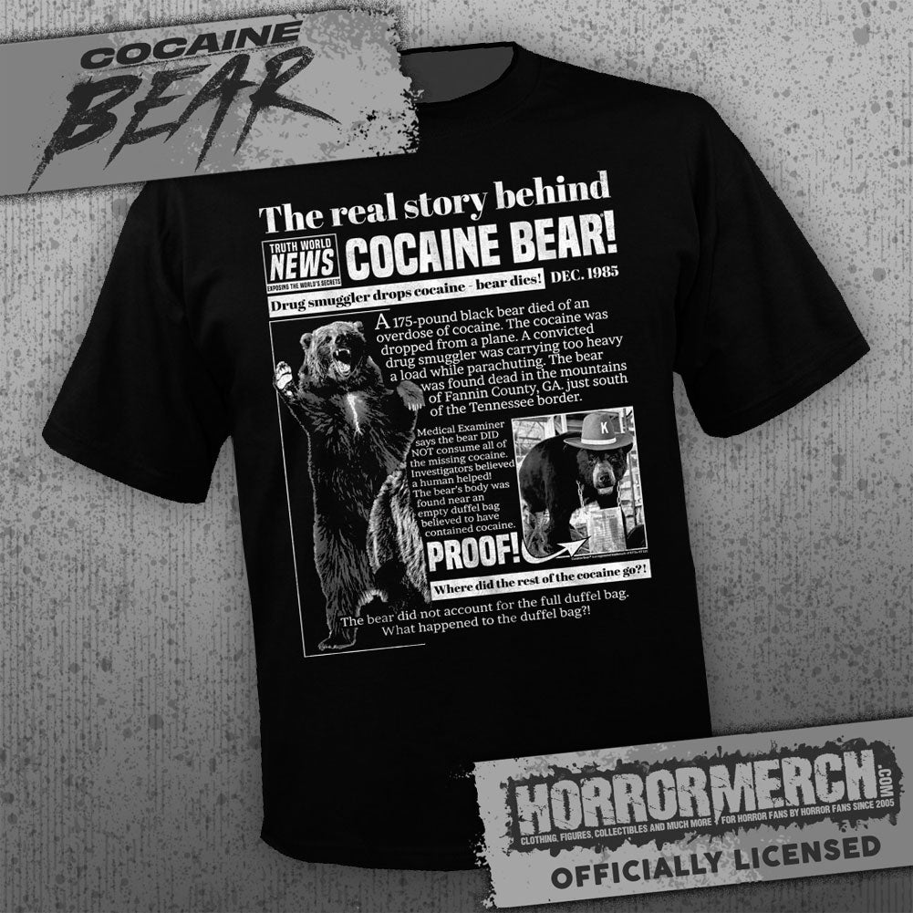 Cocaine Bear - Newspaper [Mens Shirt]