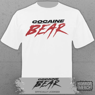 Cocaine Bear - Logo Mens Shirt (White)