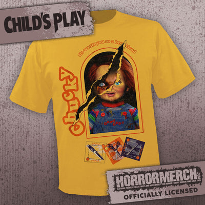 Childs Play - Good Guys Box (Ripped - Gold) [Mens Shirt]