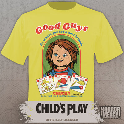 Childs Play - Good Guys Box Mens Shirt (Yellow)