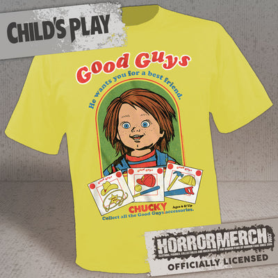 Childs Play - Good Guys Box Mens Shirt (Yellow)