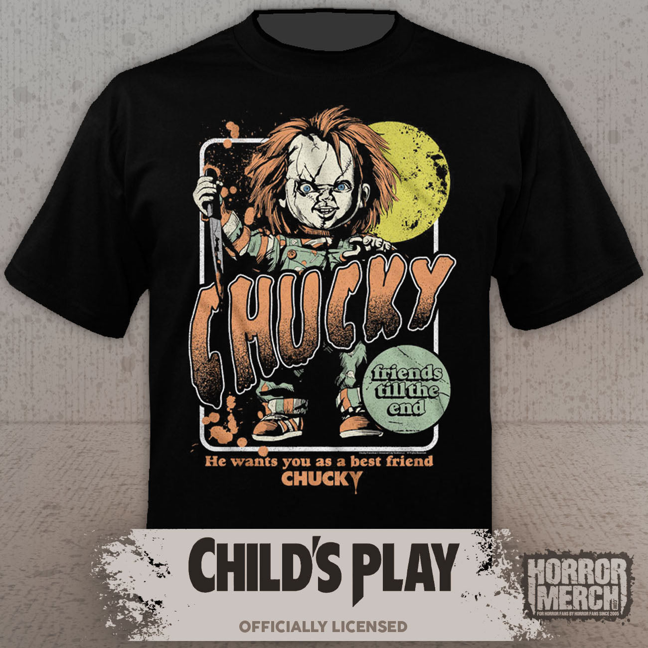 Childs Play - Friends Til The End (Halloween) Mens Shirt