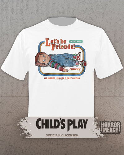 Childs Play - Hi Im Chucky  Mens Shirt (White)