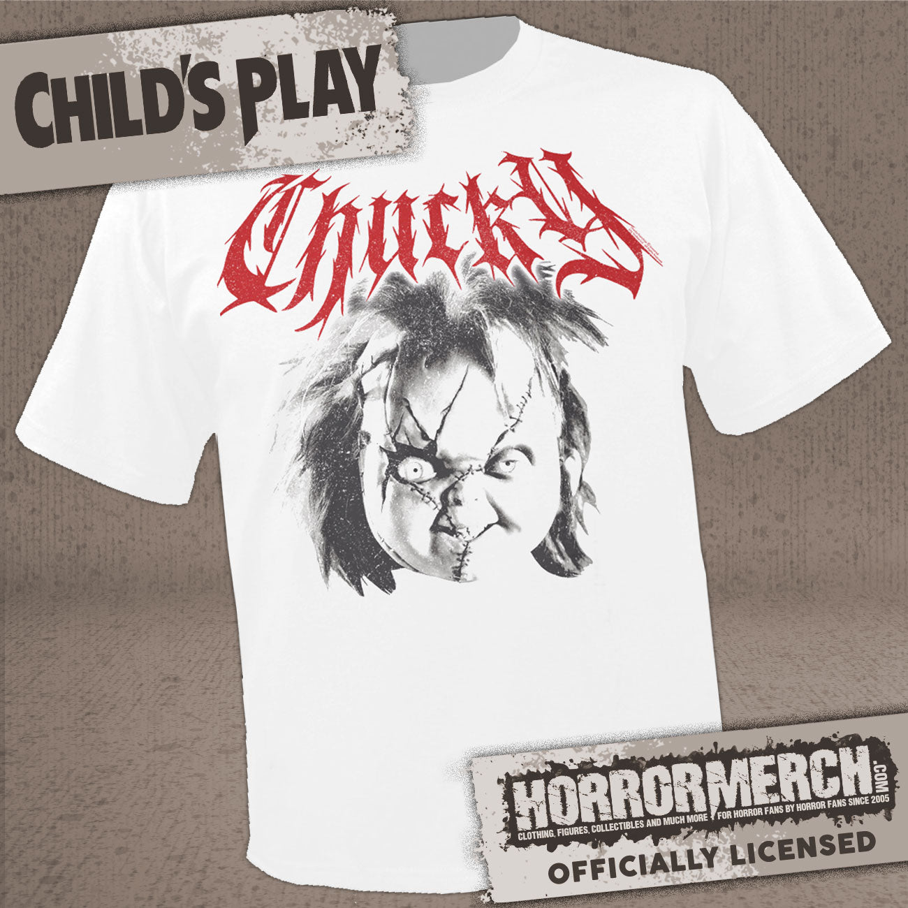 Childs Play - Close-Up White Mens Shirt