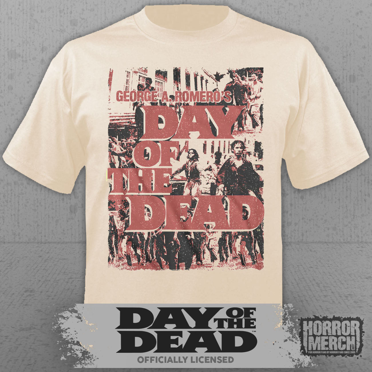 Day Of The Dead - Collage Mens Shirt (Cream)