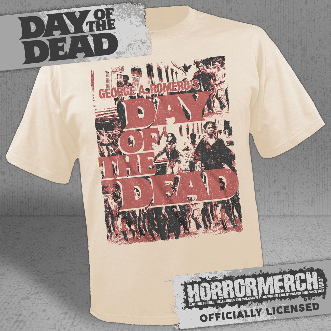 Day Of The Dead - Collage (Cream) Mens Shirt