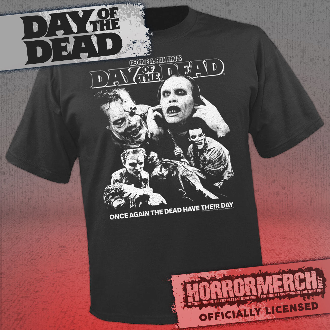 Day Of The Dead - Once Again Collage (Gray) Mens Shirt